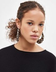Maxi leopard hoop earrings - Image 4